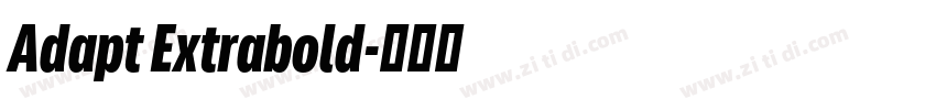 Adapt Extrabold字体转换
